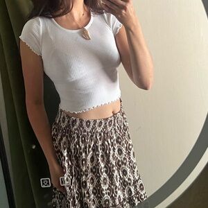 SO White Ribbed Baby T-Shirt basic